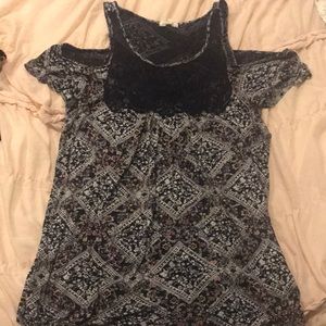 off the shoulder tank top shirt